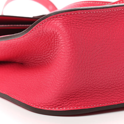 Hermes Taurillon Clemence Halzan 31 Rose Extreme 9 of 13