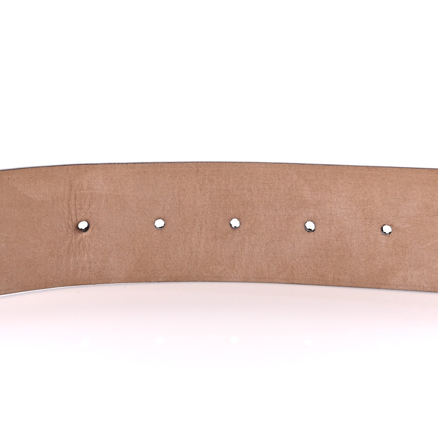 Gucci GG Supreme Monogram Niagara Lux Calfskin Interlocking G 40mm Belt 125 50 Beige Ebony Cocoa 5 of 5