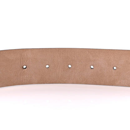 Gucci GG Supreme Monogram Niagara Lux Calfskin Interlocking G 40mm Belt 125 50 Beige Ebony Cocoa 5 of 5