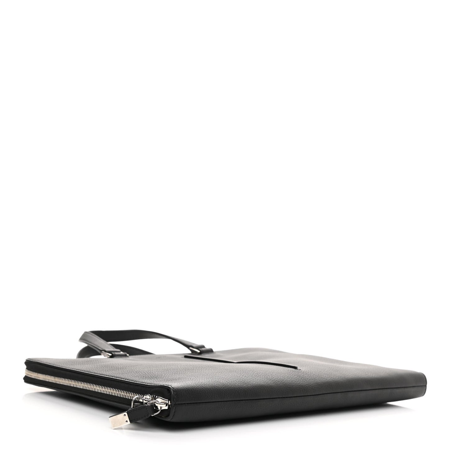 HOMME Calfskin Zip Around Briefcase Black