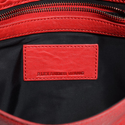 Alexander Wang Textured Lambskin Dumbo Fold Over Clutch Cayenne 6 of 8