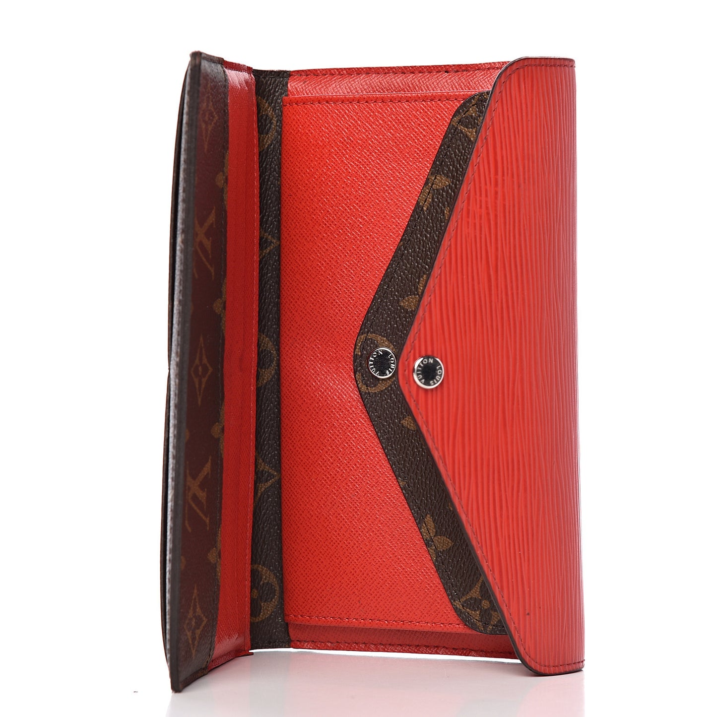 Monogram Epi Marie-Lou Long Wallet Coquelicot