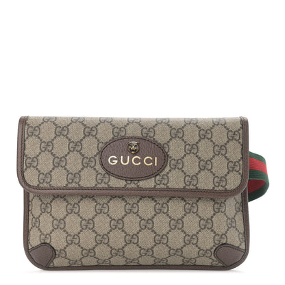 Gucci GG Supreme Monogram Neo Vintage Web Belt Bag Brown 1 of 9