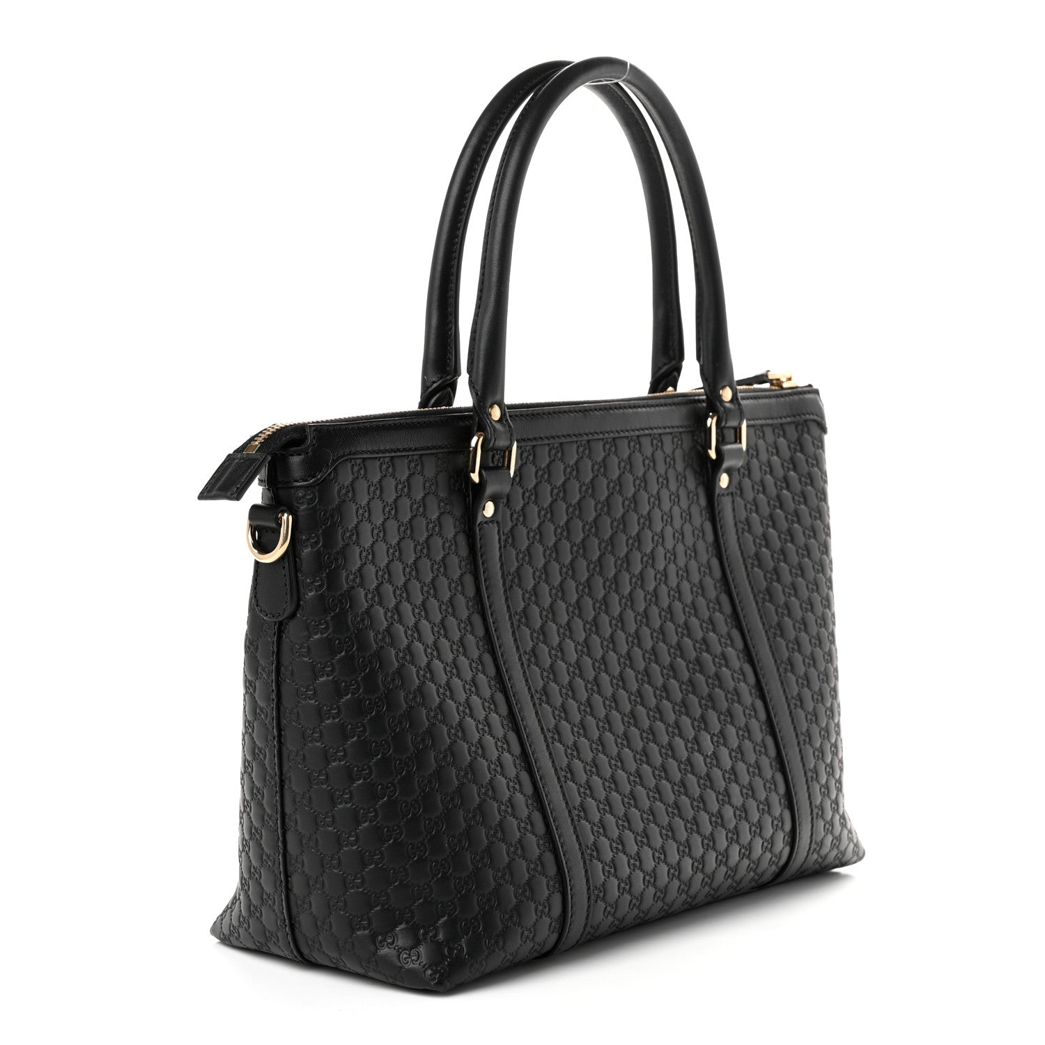 Gucci Soft Microguccissima Small Zippered Satchel Black 2 of 9