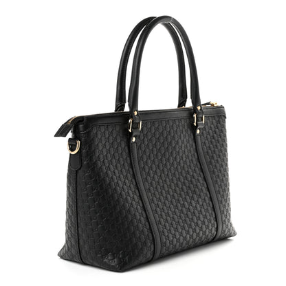 Gucci Soft Microguccissima Small Zippered Satchel Black 2 of 9