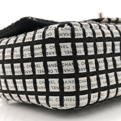 Chanel Ribbon Tweed Mini Rectangular Flap Black Ivory 9 of 11