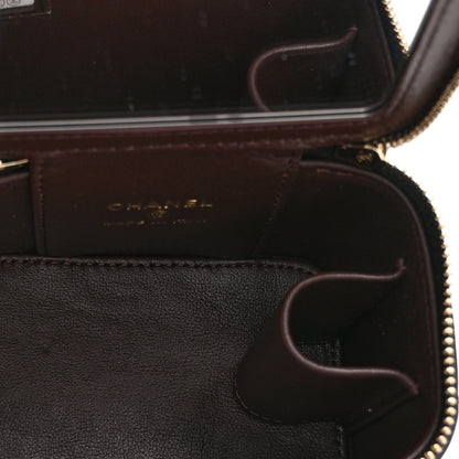 Chanel Lambskin Quilted Mini Vanity Case With Chain Black 5 of 11