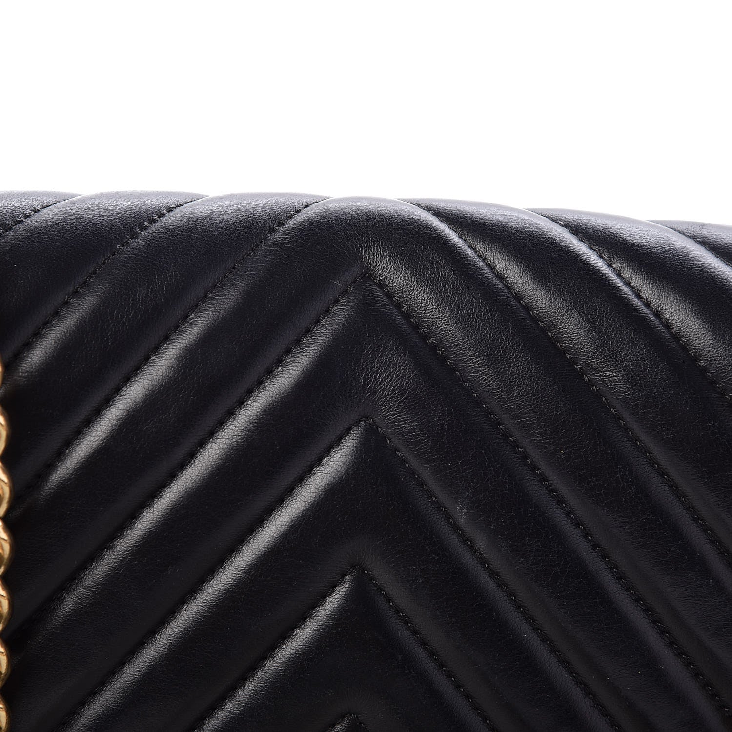 Chanel Lambskin Chevron Medium Boy Flap Black 10 of 12