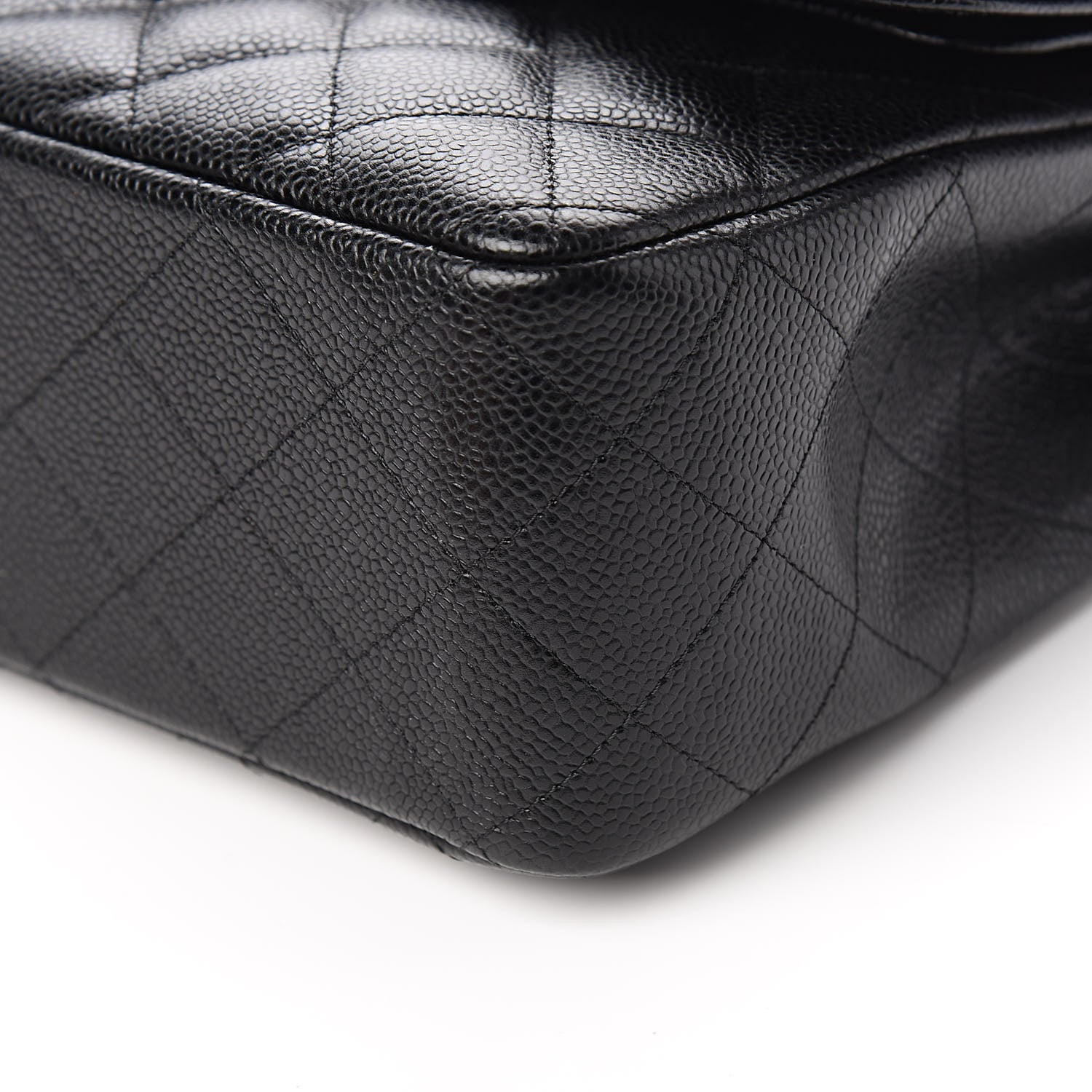 Chanel Caviar Quilted Jumbo Double Flap Black 10 of 12