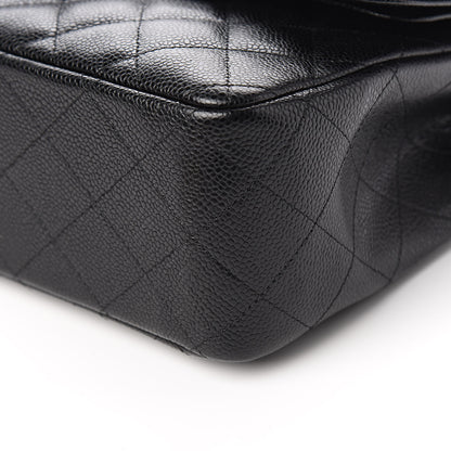 Chanel Caviar Quilted Jumbo Double Flap Black 10 of 12