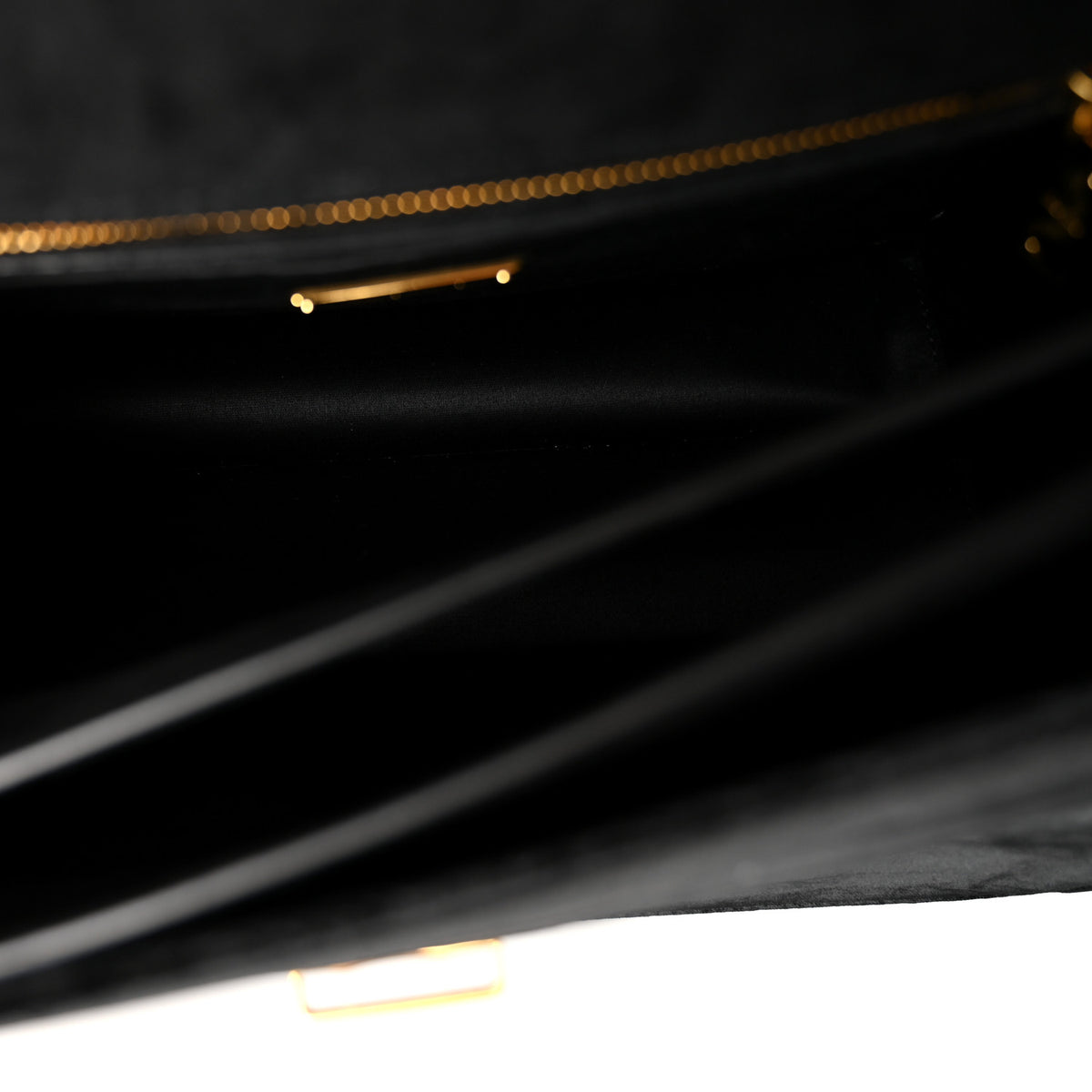 Miu Miu Velluto Vernice Madras Top Handle Bag Black 7 of 11