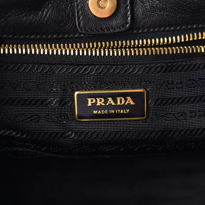 Prada Nappa Fiocco Bow Satchel Black Geranio 8 of 10