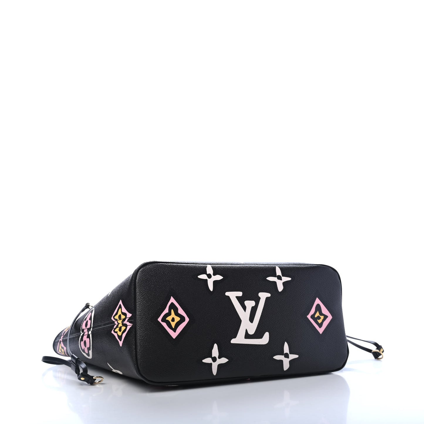Monogram Giant Wild At Heart Neverfull MM Black