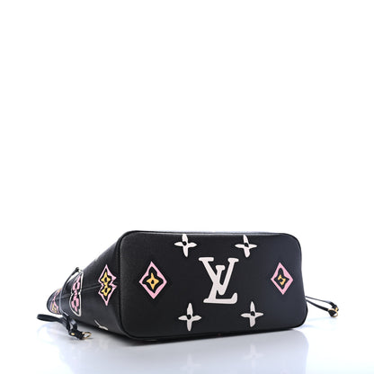 Louis Vuitton Monogram Giant Wild At Heart Neverfull MM Black 3 of 4