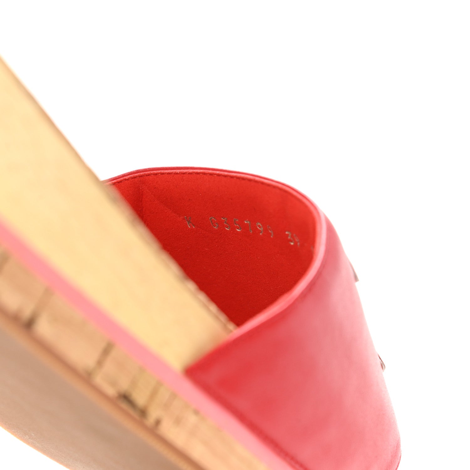 Chanel Patent Calfskin Cork CC Platform Slide Sandals 39 Pink 8 of 9