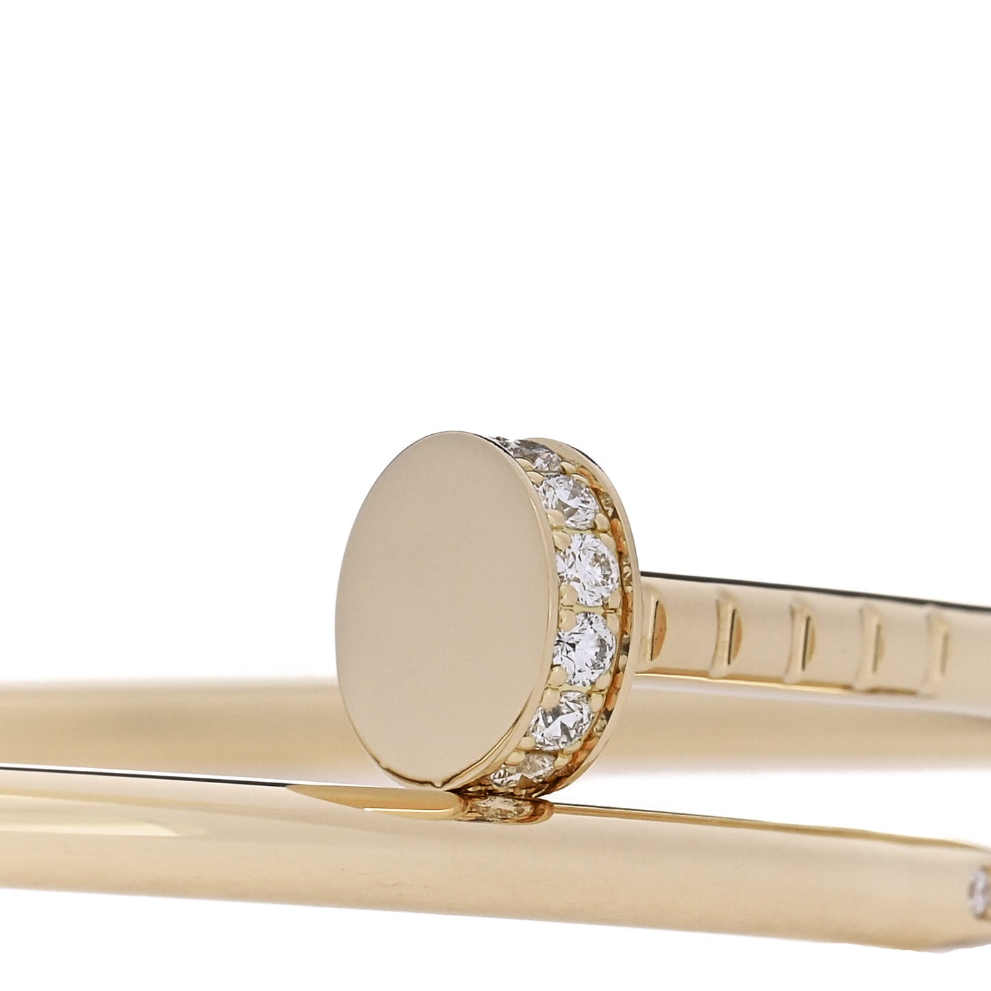 18K Yellow Gold Diamond Small Juste Un Clou Bracelet 17