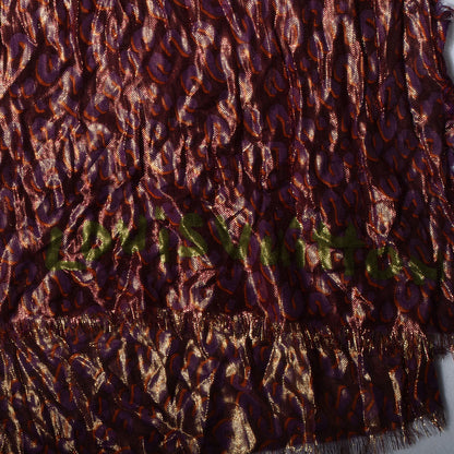Louis Vuitton Cashmere Silk Leopard Disco Etole Stole Prune 5 of 7