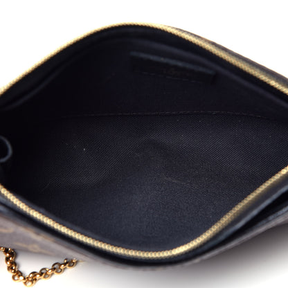 Louis Vuitton Monogram Pallas Clutch Black 6 of 10