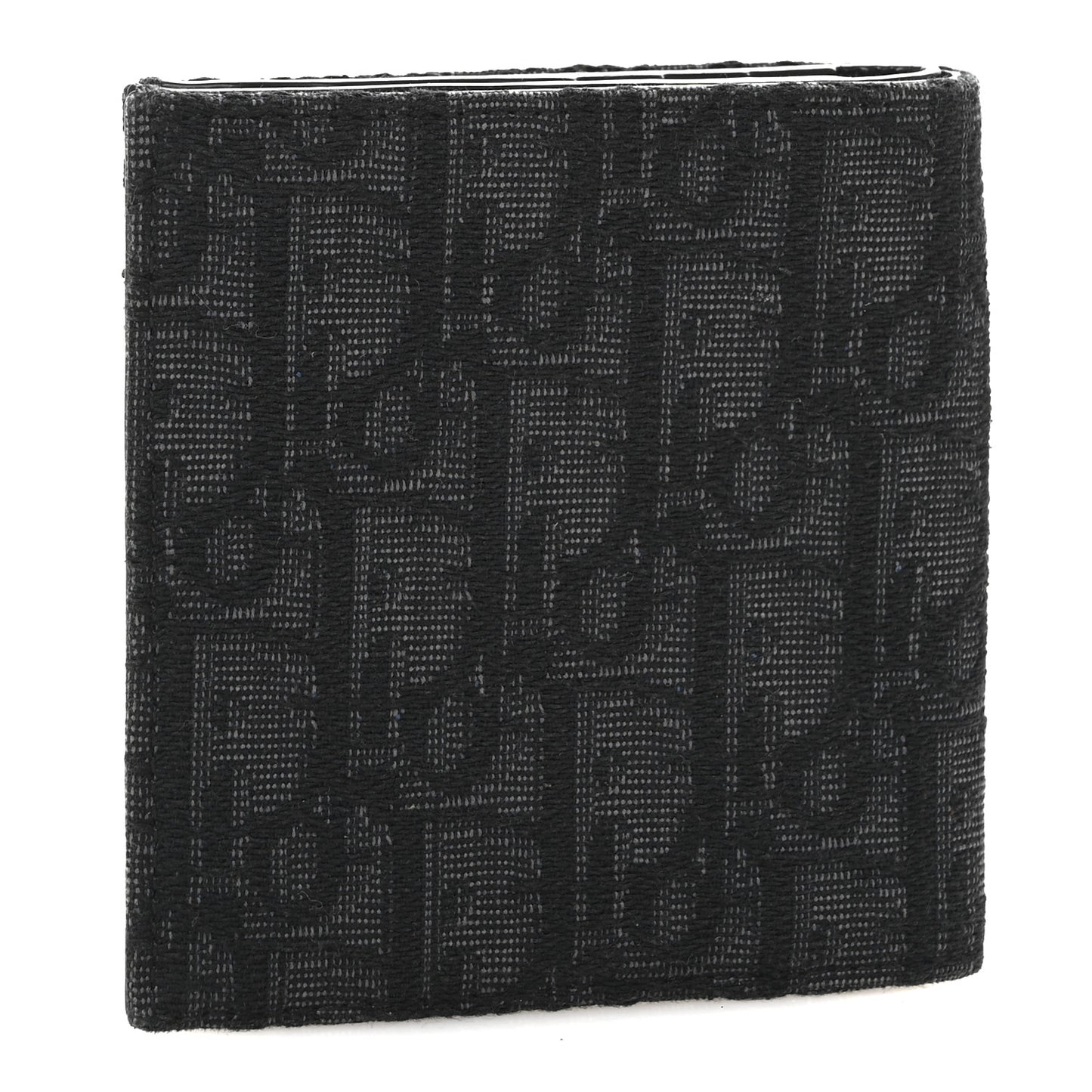 Oblique Bi-Fold Card Holder Black