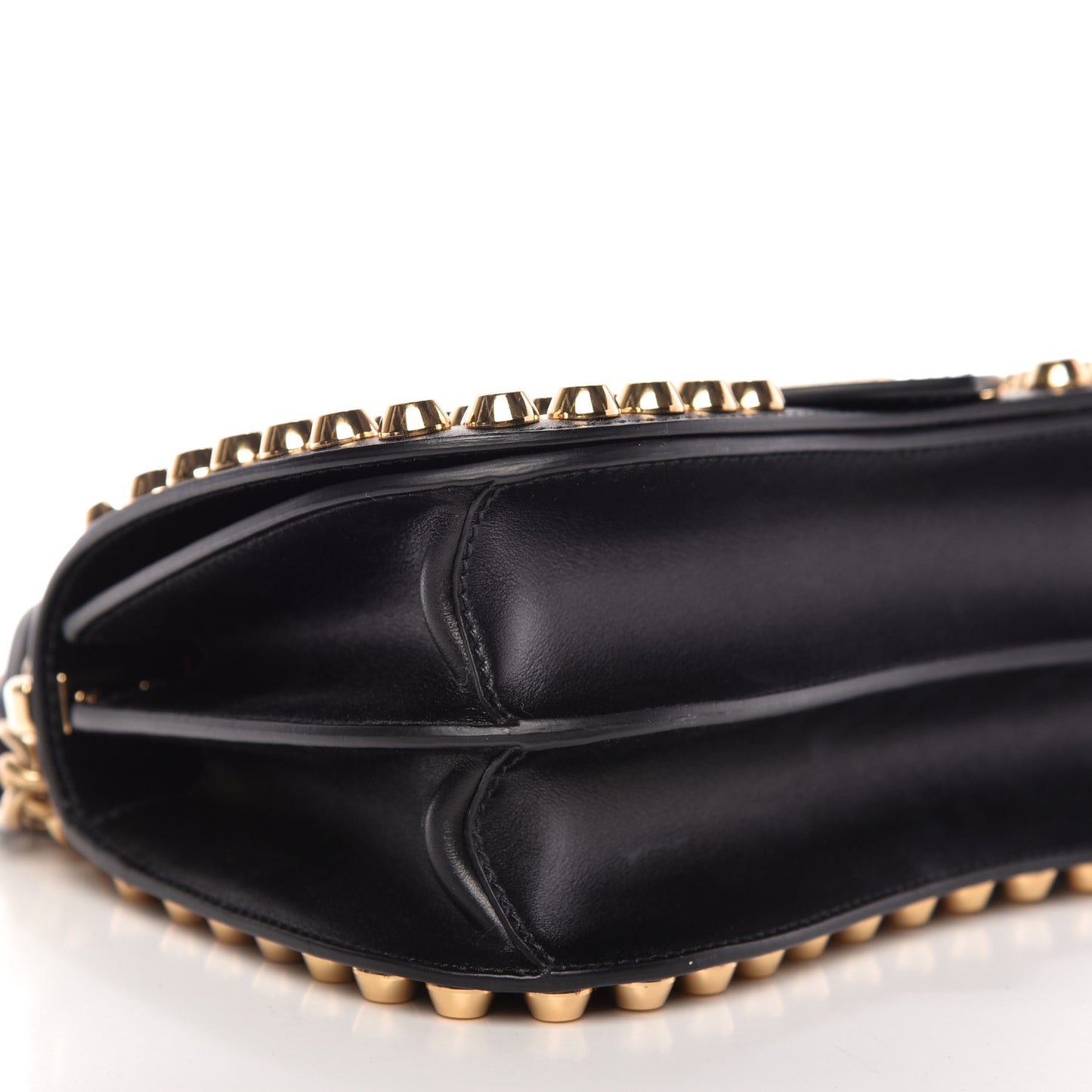 City Calf Studded Sidonie Shoulder Bag Black