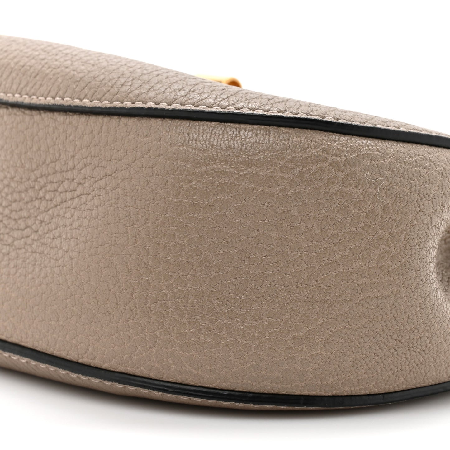 Grained Lambskin Mini Drew Shoulder Bag  Motty Grey