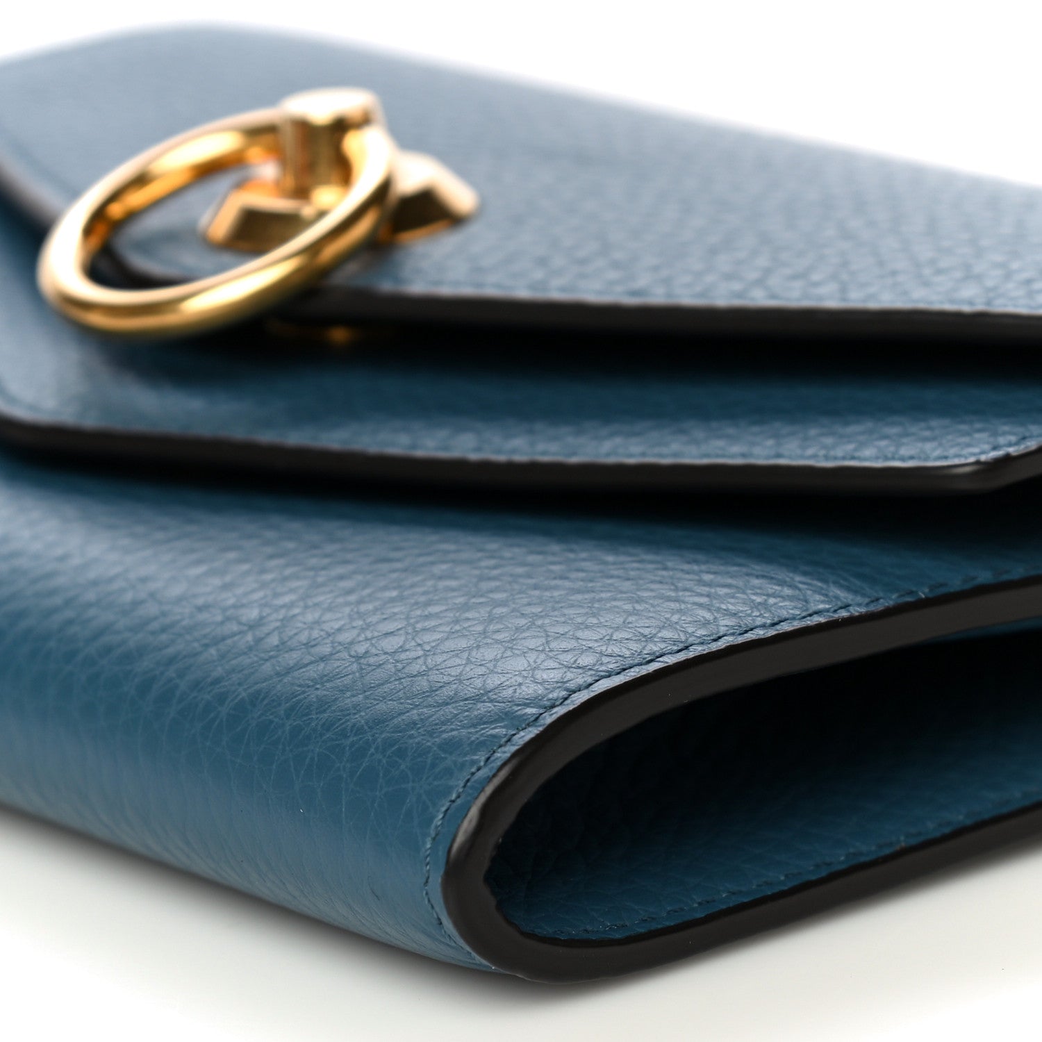 Mulberry Small Classic Grain Medium Harlow Wallet Steel Blue 9 of 12