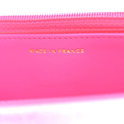 Chanel Lambskin Quilted Chanel 19 Wallet On Chain WOC Dark Pink 7 of 12