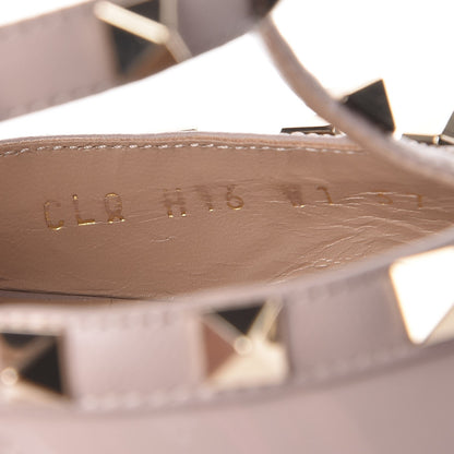 Valentino Garavani Patent Rockstud 90mm Cage Mules 37 Poudre 8 of 9