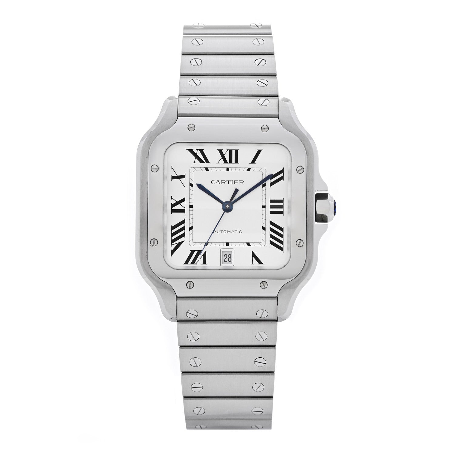 Cartier Stainless Steel 39.8mm Santos De Cartier Automatic Watch 1 of 5