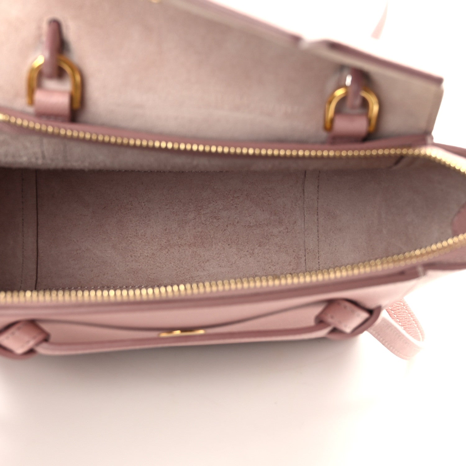 Celine Grained Calfskin Nano Belt Bag Vintage Pink 5 of 14