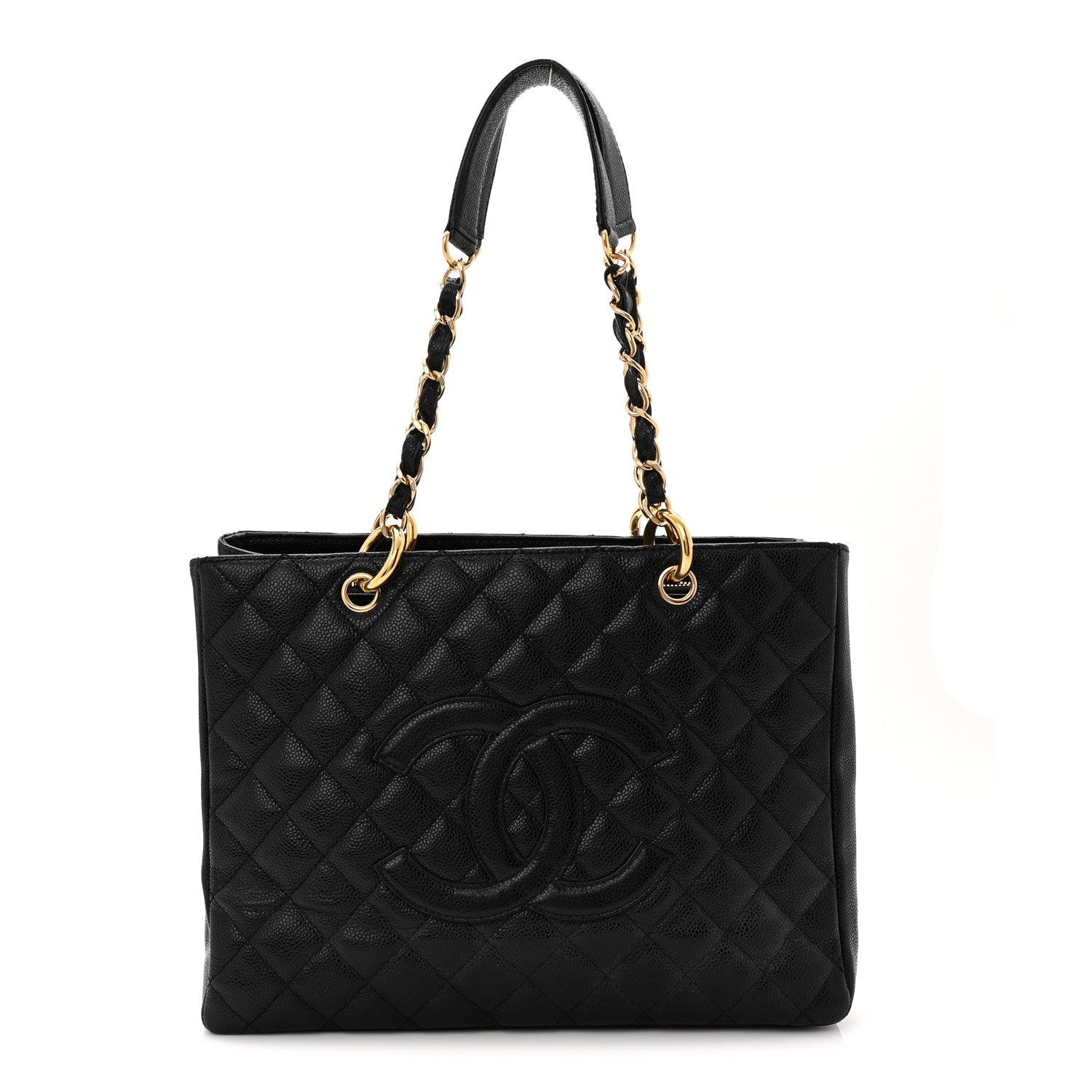 Chanel Caviar Quilted Grand Shopping Tote GST Black 1 of 10