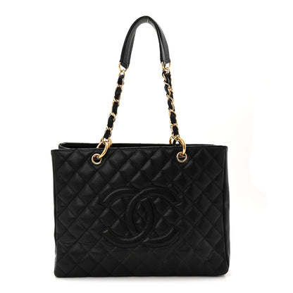 Chanel Caviar Quilted Grand Shopping Tote GST Black 1 of 10