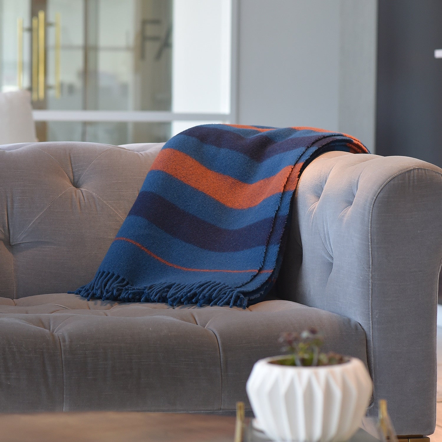 Hermes Wool Rocabar Blanket Bleu De Prusse 2 of 5