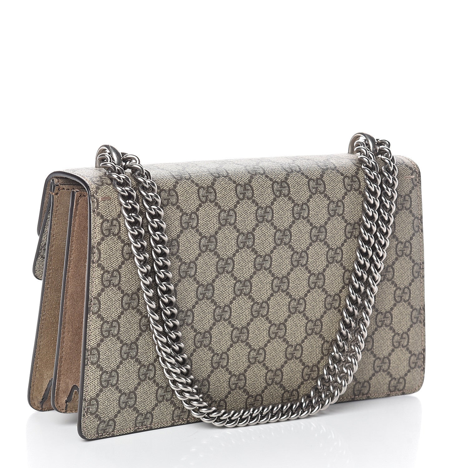 Gucci GG Supreme Monogram Small Dionysus Shoulder Bag Taupe 2 of 9
