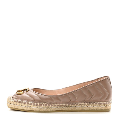 Gucci Nappa Matelasse GG Marmont Espadrilles 36 Porcelain Rose 1 of 9