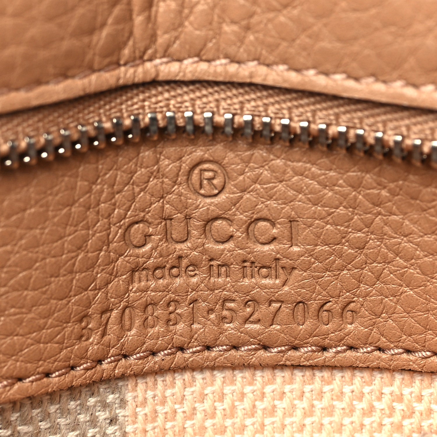 Gucci Cellarius Calfskin Small Bamboo Daily Top Handle Bag Camelia 6 of 10