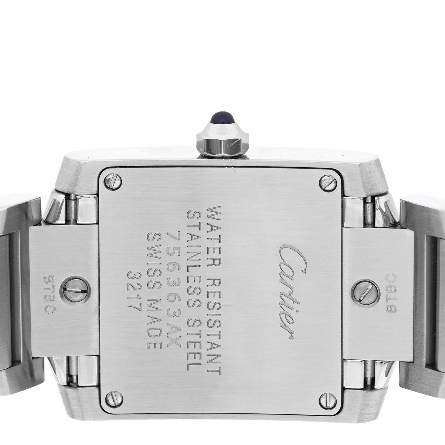 Stainless Steel 20mm Tank Francaise Quartz Watch