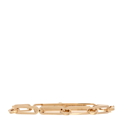 Hermes 18K Yellow Gold Diamond PM Kelly Chaine Bracelet SH 2 of 4