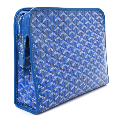 Goyard Goyardine Jouvence Toiletry Pouch Sky Blue 3 of 10
