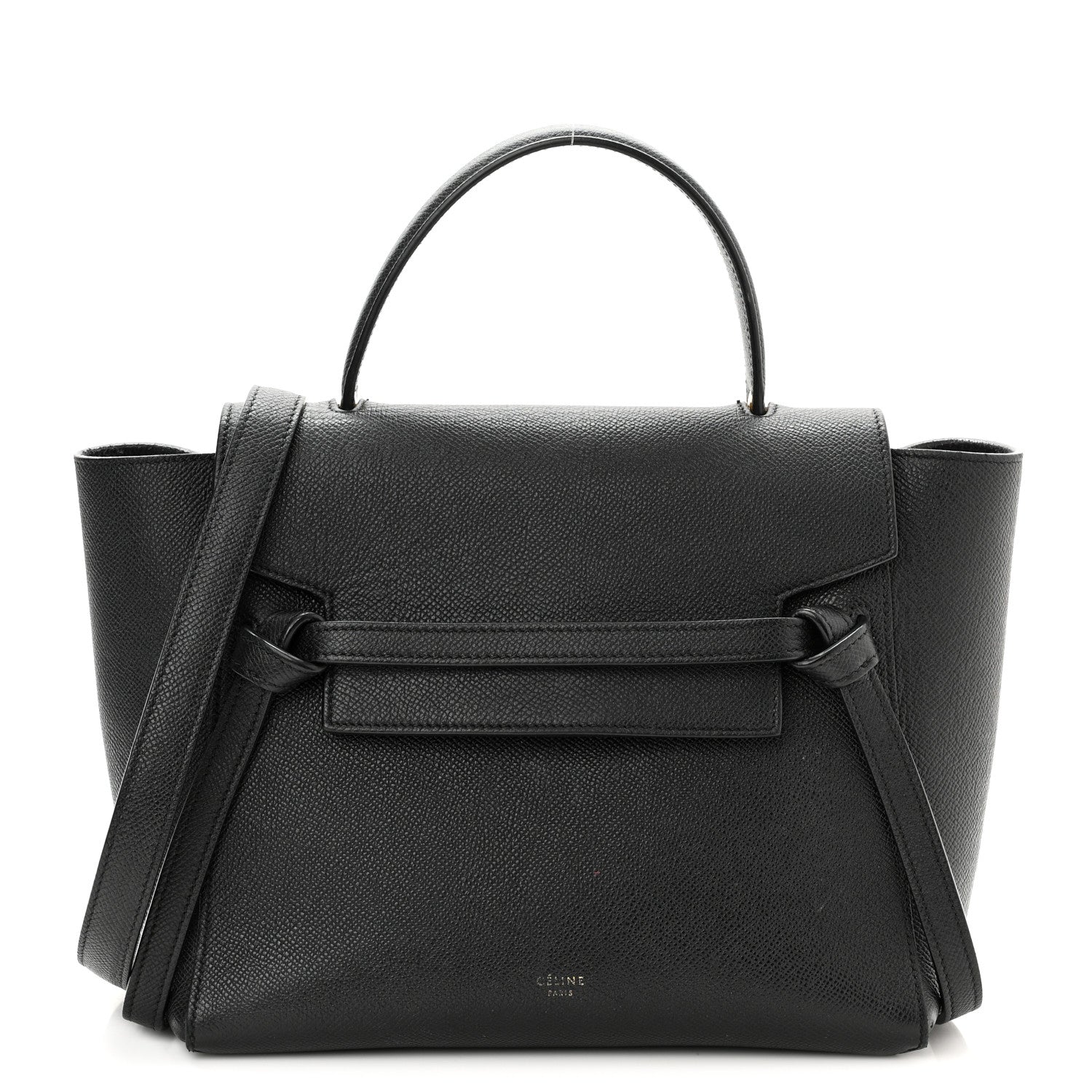 Celine Grained Calfskin Mini Belt Bag Black 1 of 10