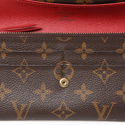 Louis Vuitton Monogram Emilie Wallet Red 11 of 11