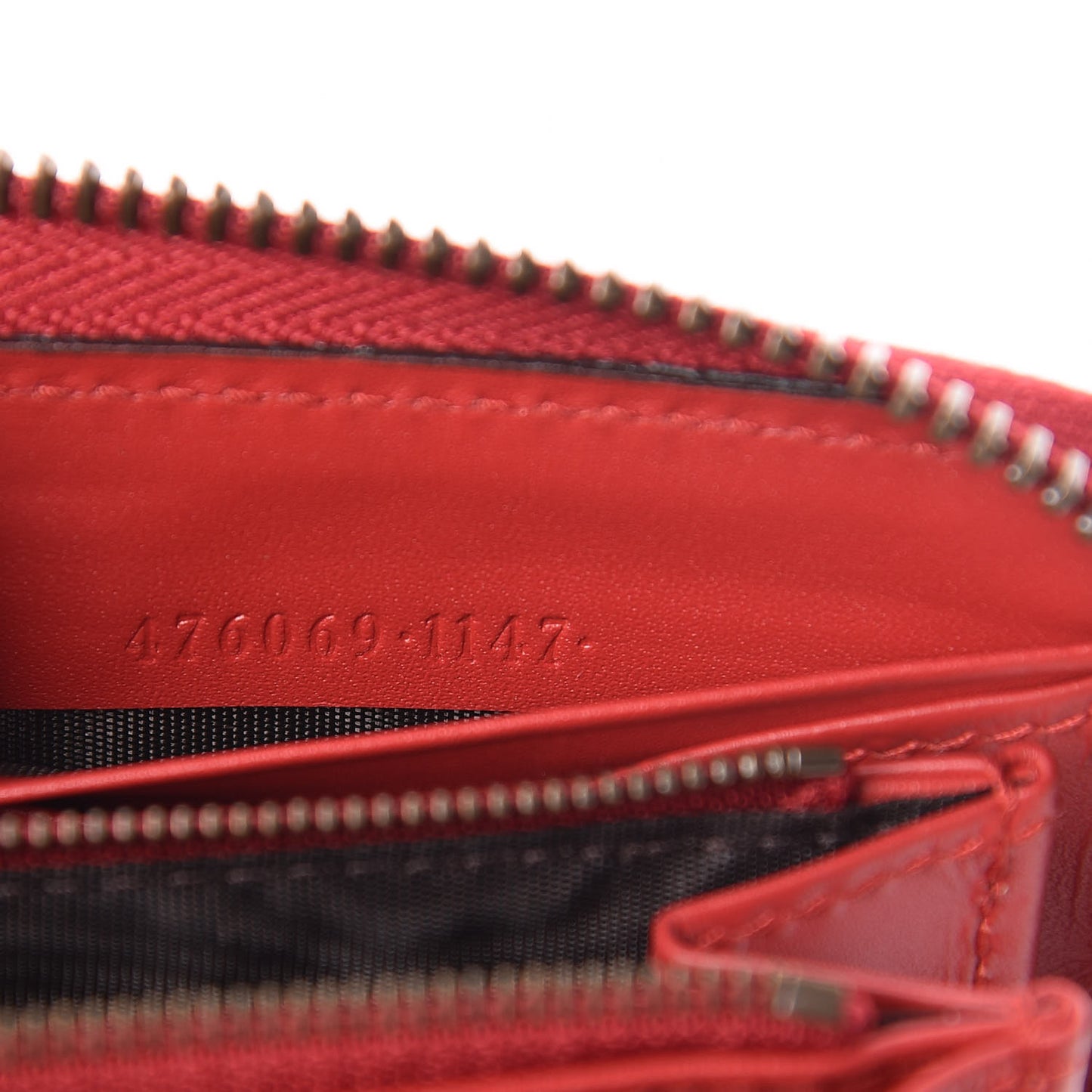 Calfskin Queen Margaret Zip Around Wallet Blue Agata Hibiscus Red Mystic White