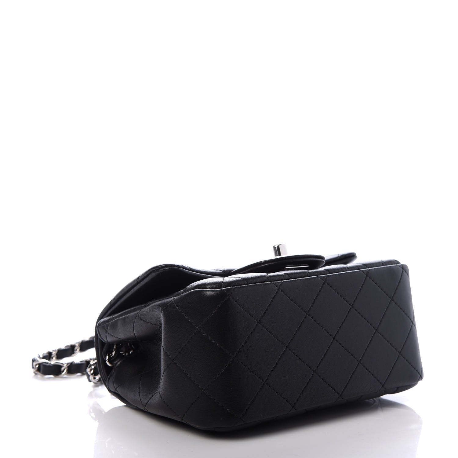 Chanel Lambskin Quilted Mini Square Flap Black 4 of 10