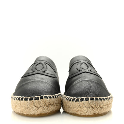 Chanel Calfskin CC Espadrille Mules 41 Black 3 of 10