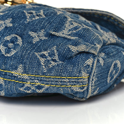 Louis Vuitton Monogram Denim Mini Pleaty Blue 9 of 9