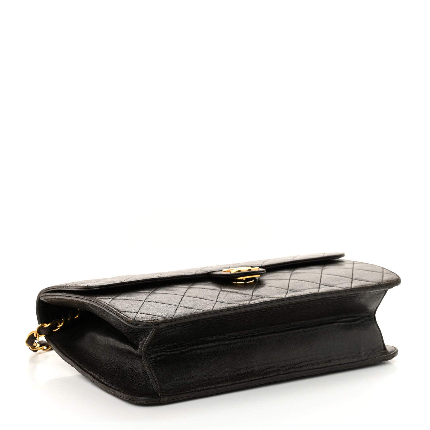 Chanel Lambskin Quilted Medium Single Flap Dark Brown 4 of 13