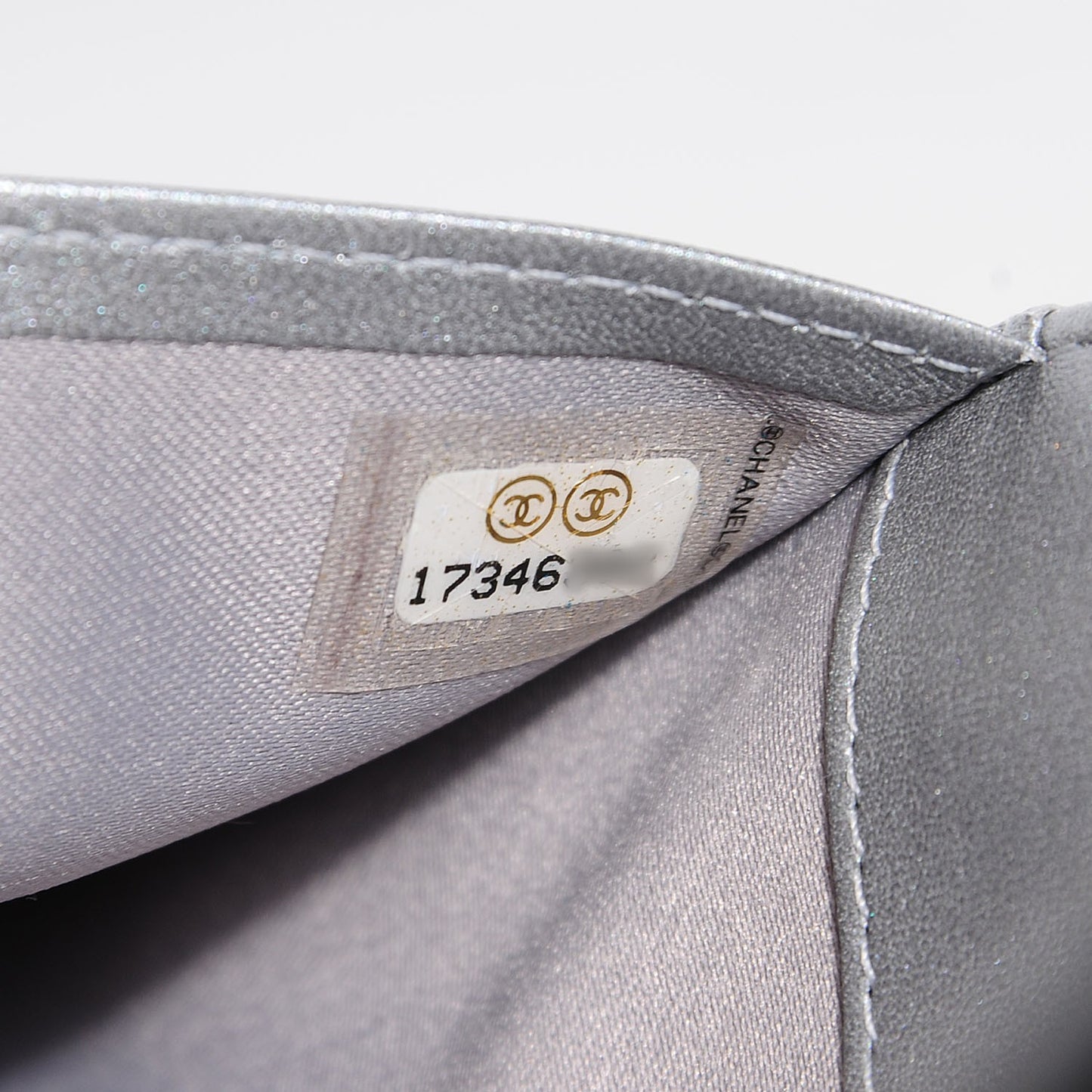 Lambskin Camellia Embossed Yen Wallet Black