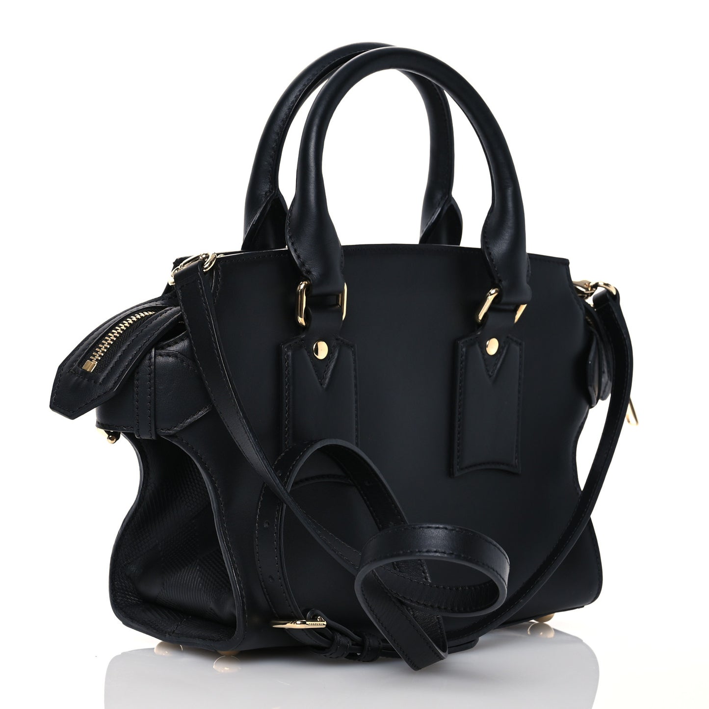 Calfskin Small Clifton Bag Black