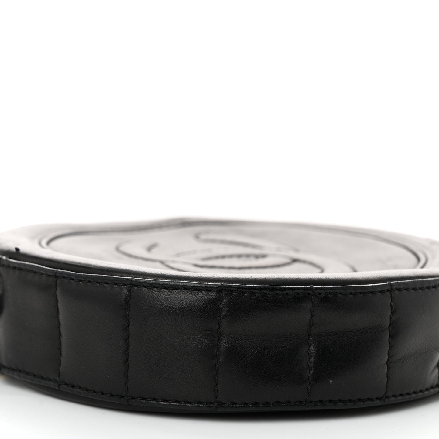 Lambskin Quilted Small CC Wristlet Black