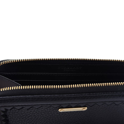 Burberry Grainy Calfskin Zip Around Wallet Black 6 of 8